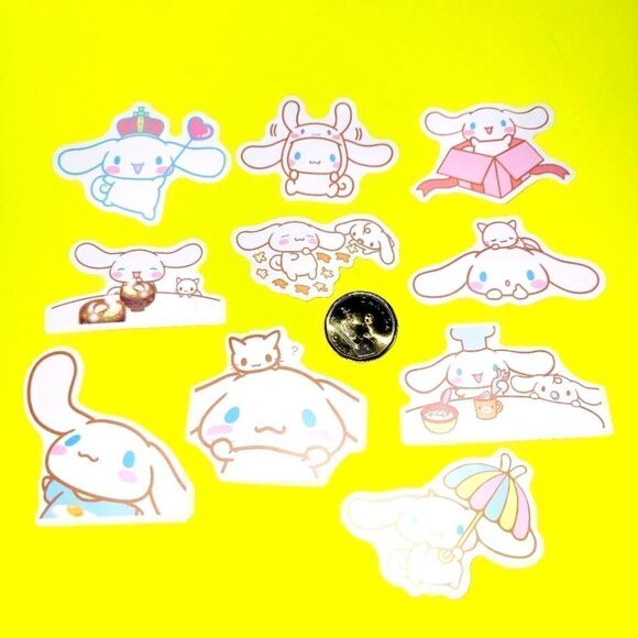 3/$20 10 pcs brand new waterproof Cinnamoroll stickers - Picture 1 of 1